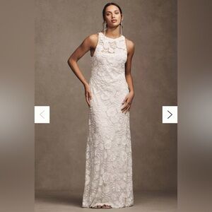 BHLDN Winnie Floral Column Gown